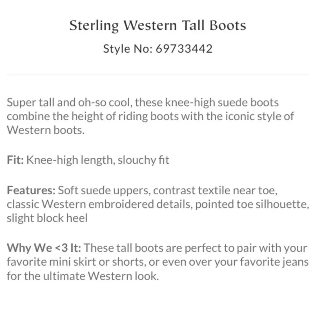 New Free People Sterling Knee High Suede Boots Brown Womens 6.5 - Picture 8 of 15